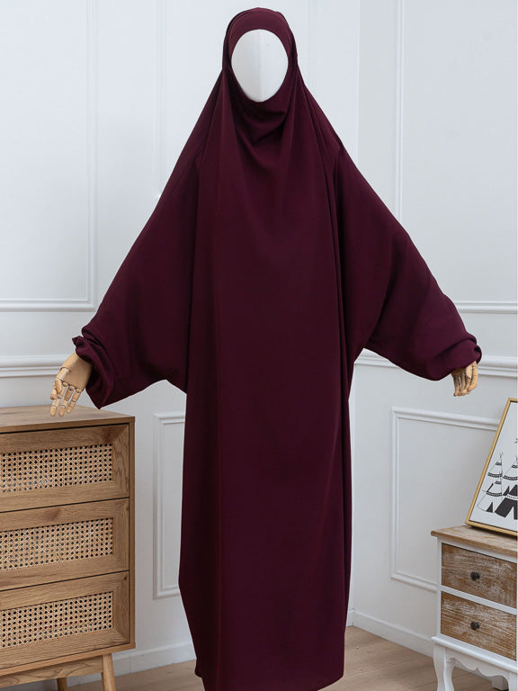 Einteiliger Jilbab - Bordeaux