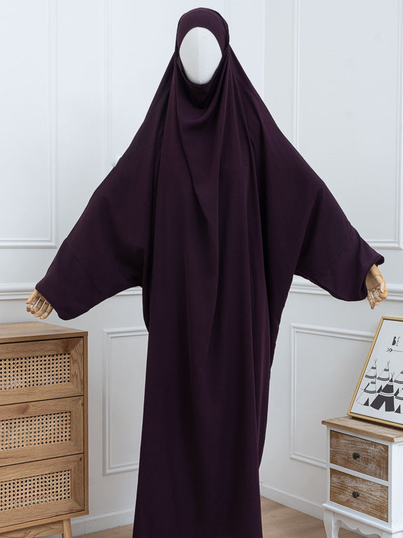 Einteiliger Jilbab – Himbeerviolett