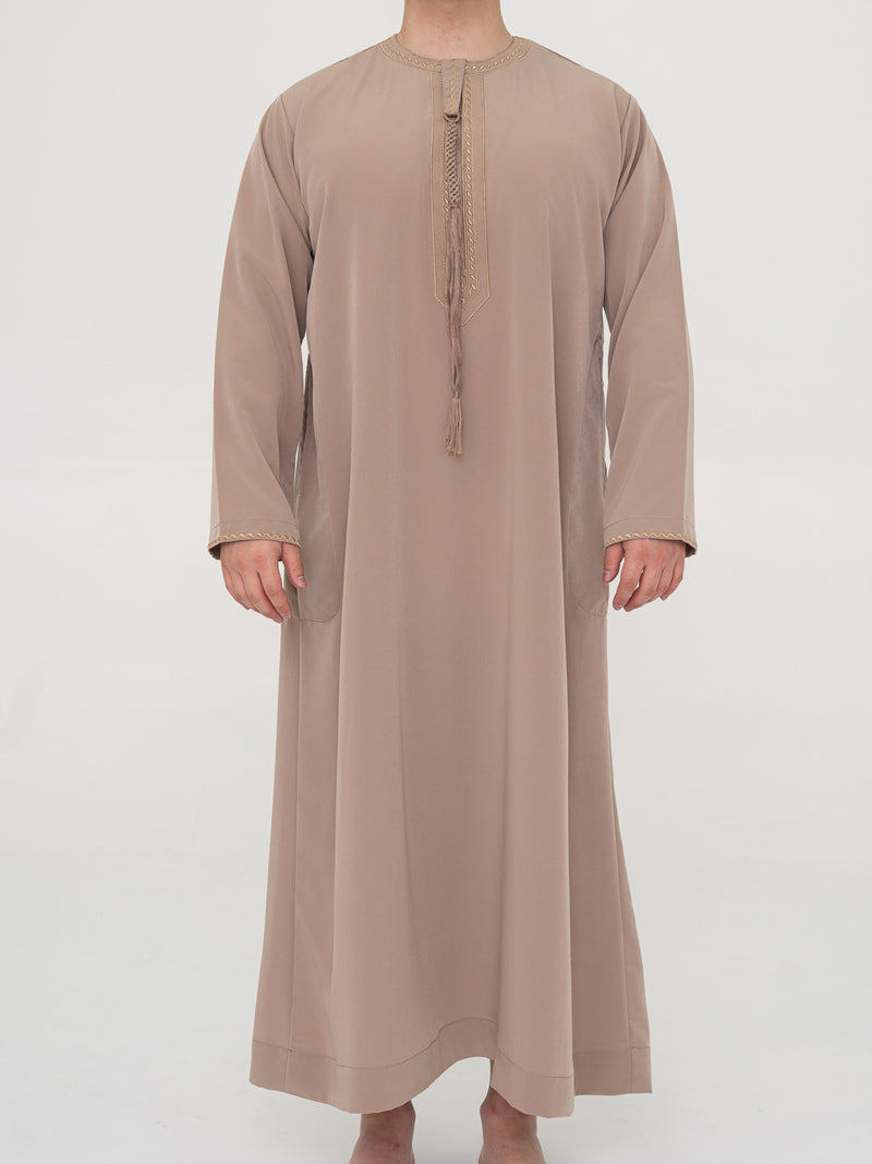 Premium Emirati Qamis - Taupe