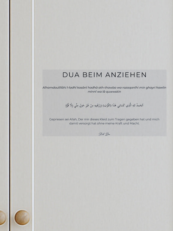 Stick Dua En s'habillant