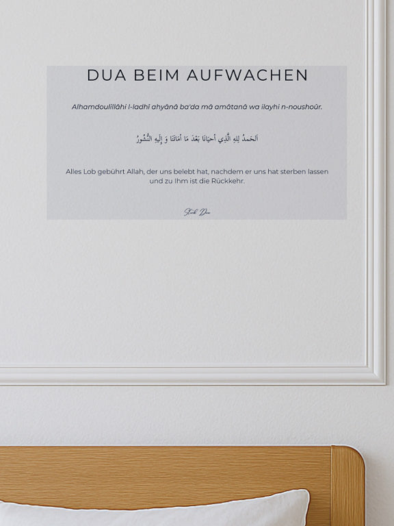 Klebriger Doua beim Aufwachen