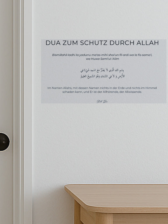 Klebriger Doua zum Schutz Allahs