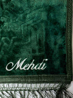 Tapis de prière épais rectangle - Vert