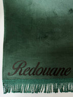 Green velvet prayer mat