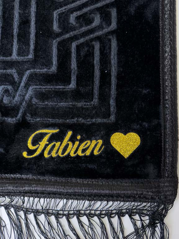 Tapis de prière épais rectangle - Noir