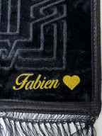 Tapis de prière épais rectangle - Noir