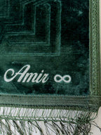 Tapis de prière épais rectangle - Vert