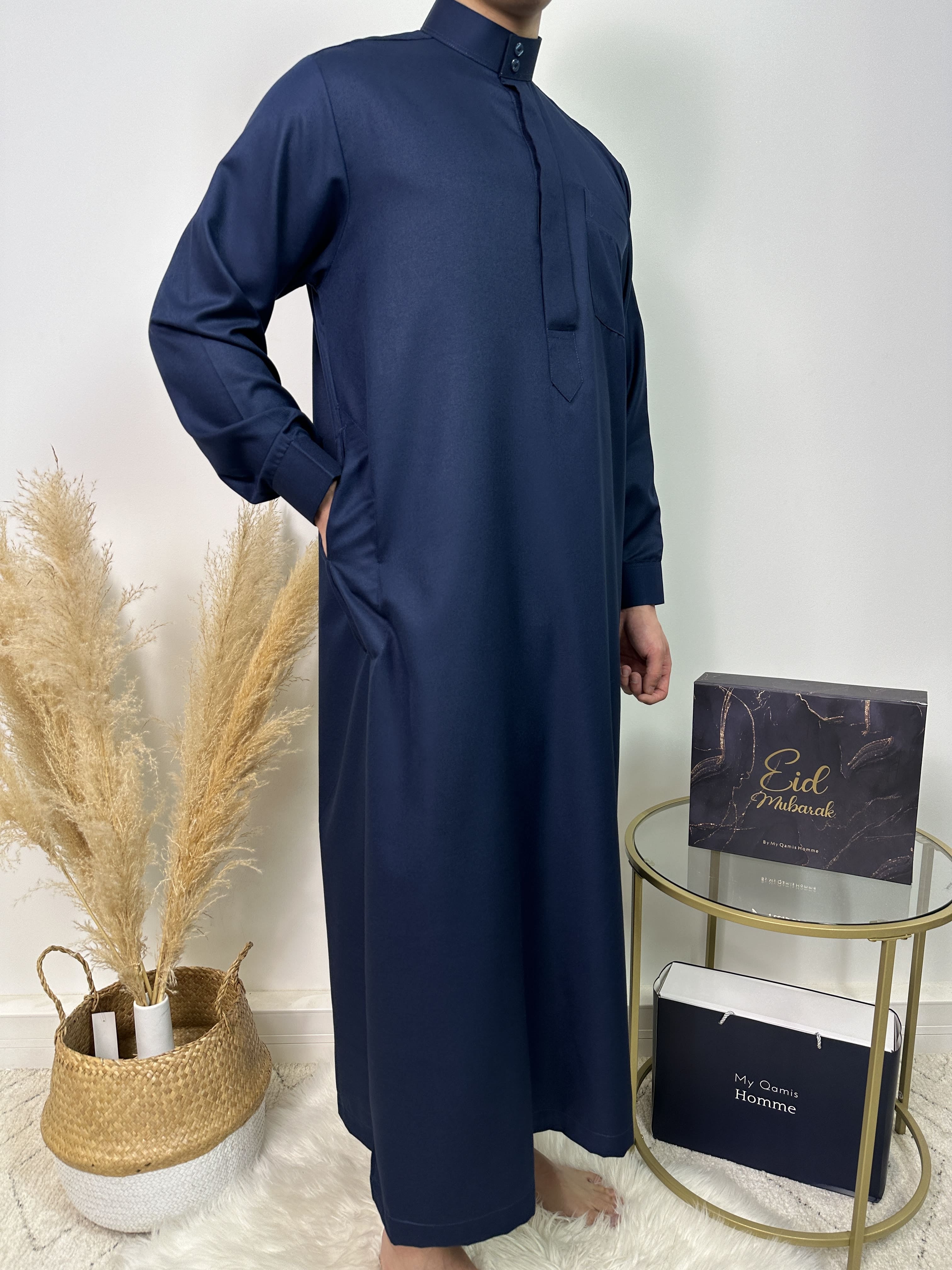 Qamis Saoudien Collection 24 - Bleu marine