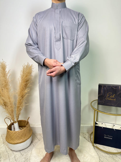 Qamis Saoudien Collection 24 - Gris