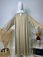 Abaya Kimono Asma - Luxury Collection - Abaya haut de gamme - Beige