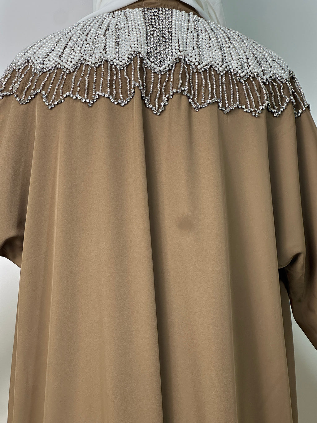 Abaya Kimono Fatma - Luxury Collection - Abaya haut de gamme - Marron