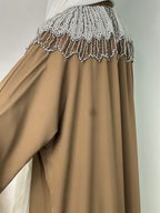 Abaya Kimono Fatma - Luxury Collection - Abaya haut de gamme - Marron