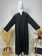 Abaya Kimono Fatma - Luxury Collection - Abaya haut de gamme - Noir