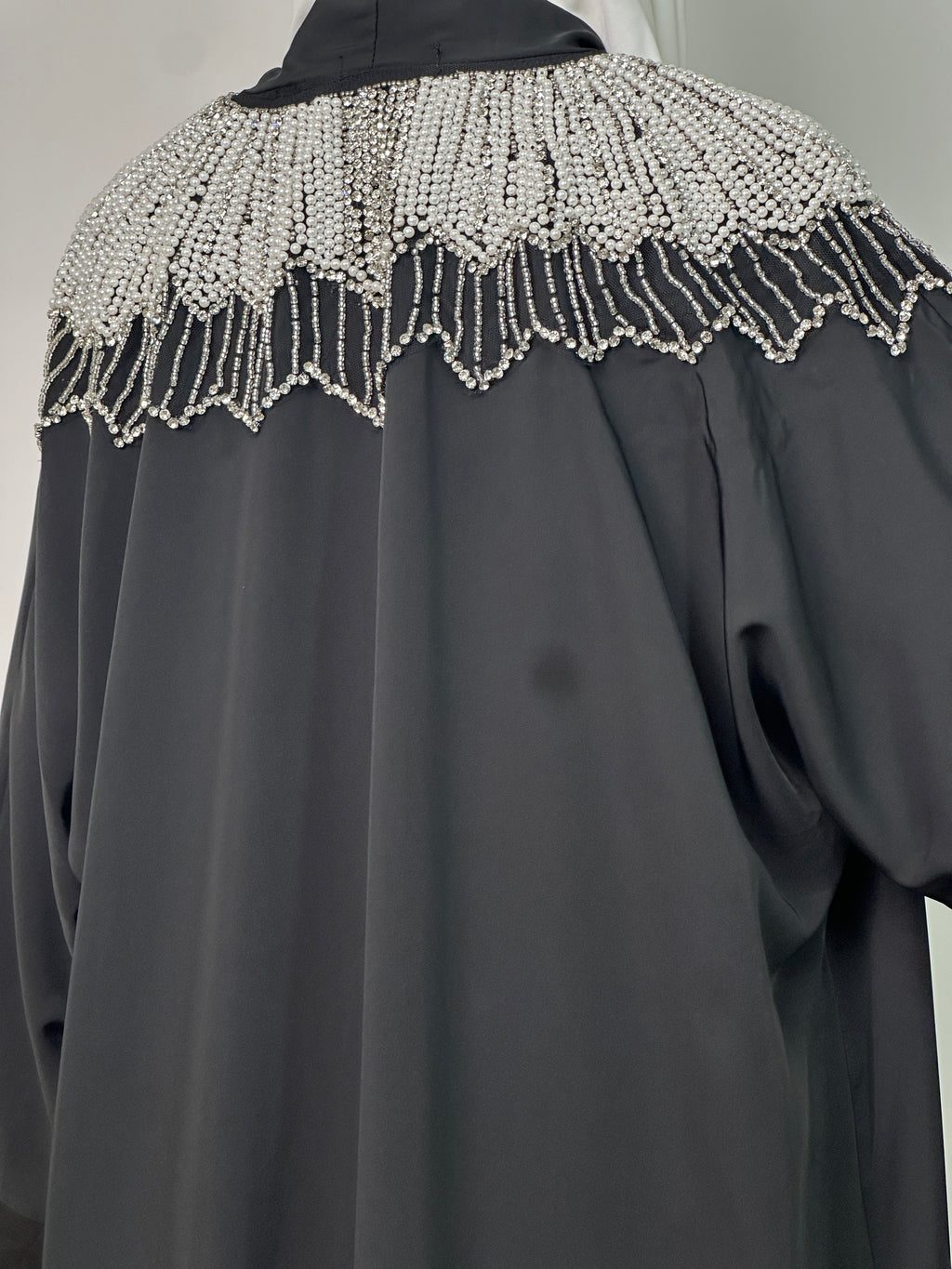 Abaya Kimono Fatma - Luxury Collection - Abaya haut de gamme - Noir