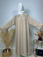 Abaya Kimono Fatma - Luxury Collection - Abaya haut de gamme - Beige
