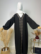 Abaya Amal - Luxury Collection - Abaya haut de gamme - Noir