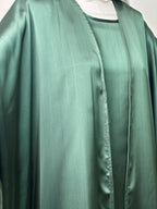 Ensemble Abaya Dina - Luxury Collection - Abaya haut de gamme - Vert Sapin