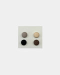 Lot de 4 aimants pour hijab MQH, variante 3 : taupe, beige, noir et marron