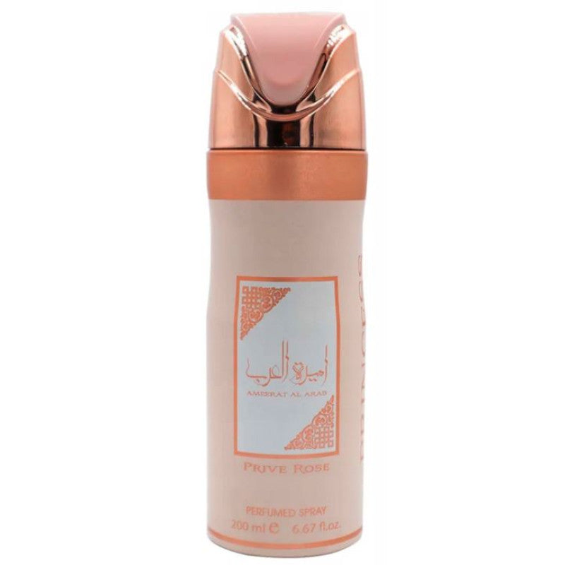 Ameerat Al Arab Rose Deodorant Perfumed Spray- Lattafa Asdaaf