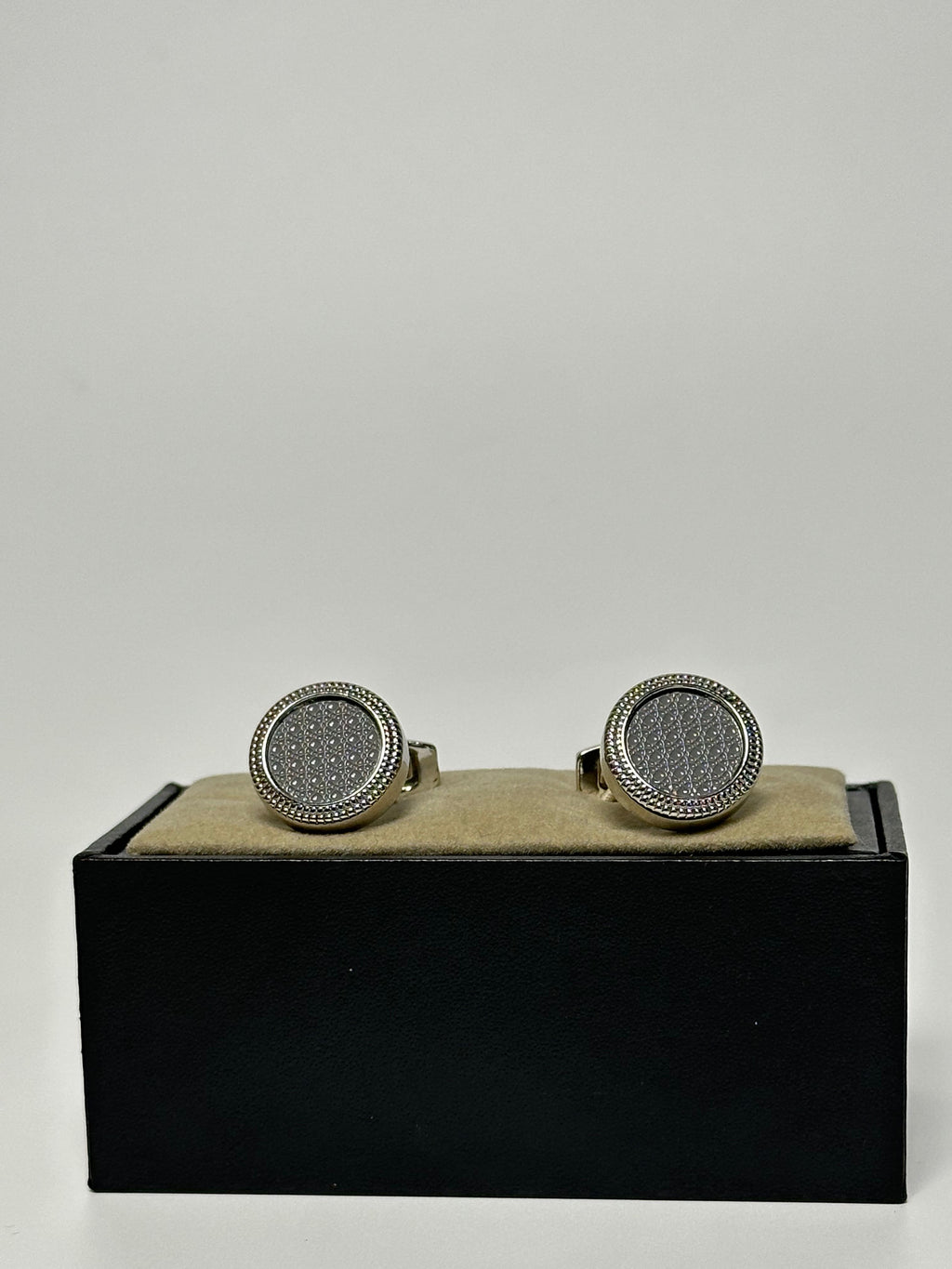 Boutons de manchettes qamis - Bahreïni Gris