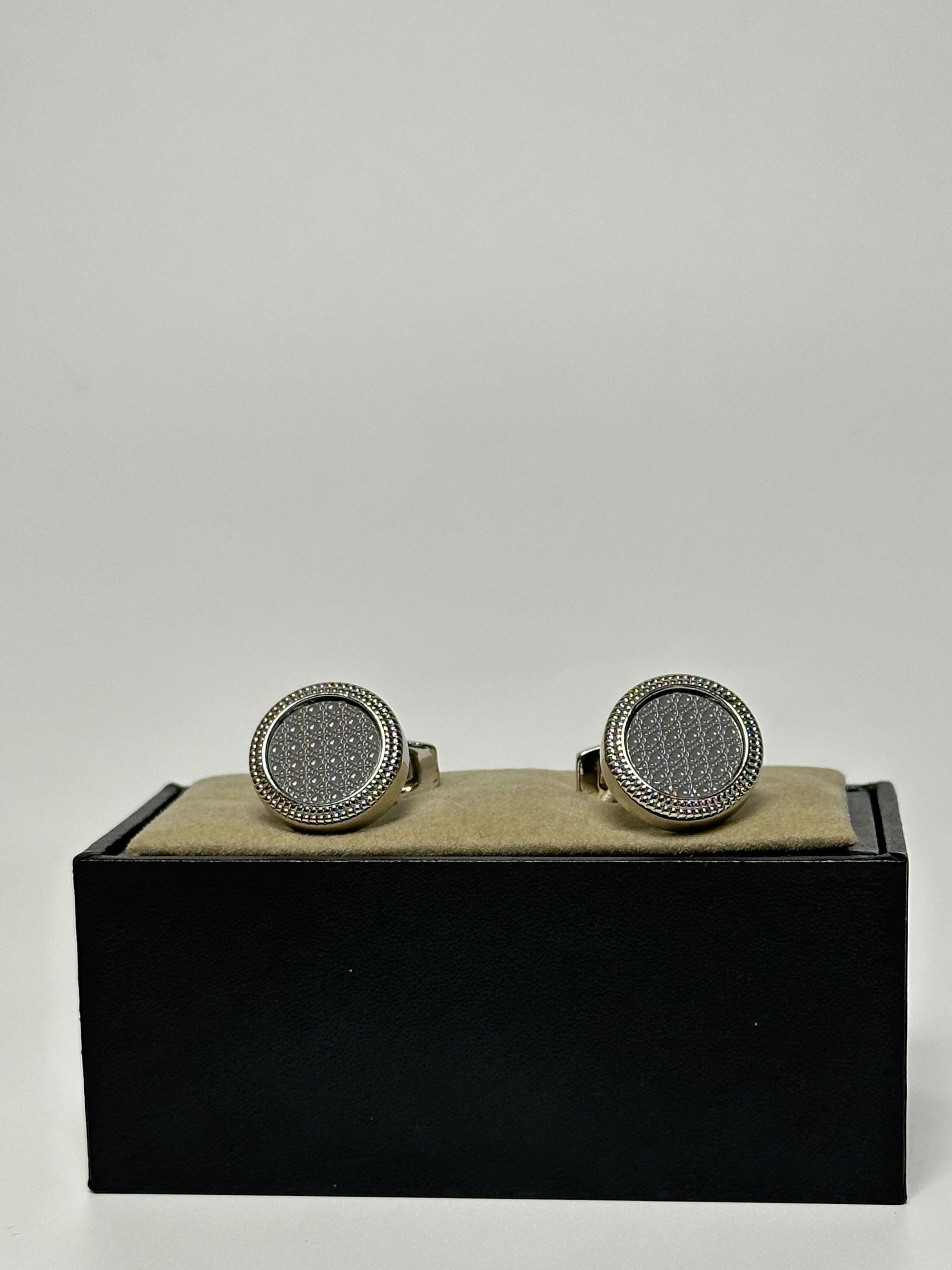 Boutons de manchettes qamis - Bahreïni Gris