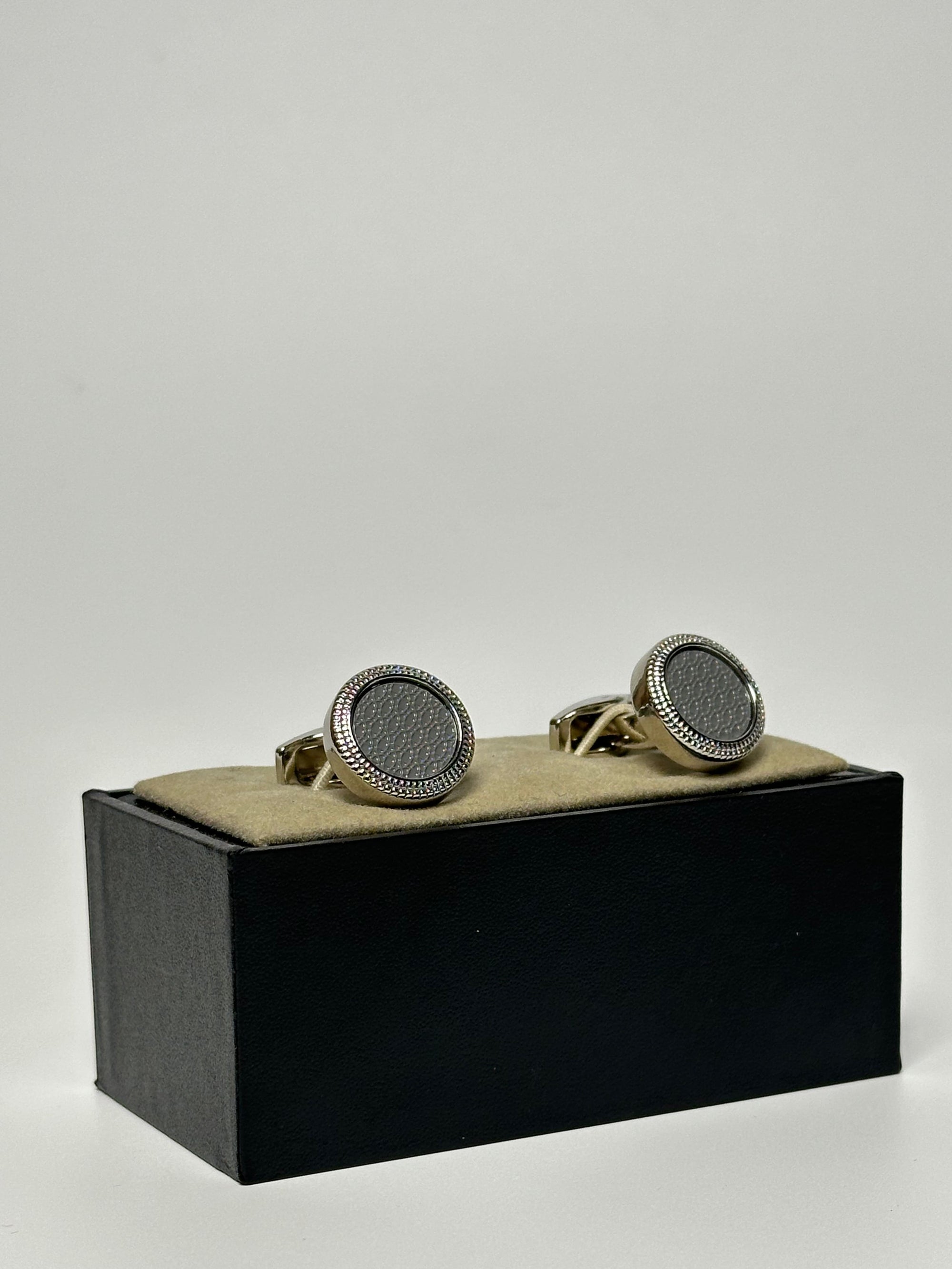 Boutons de manchettes qamis - Bahreïni Gris