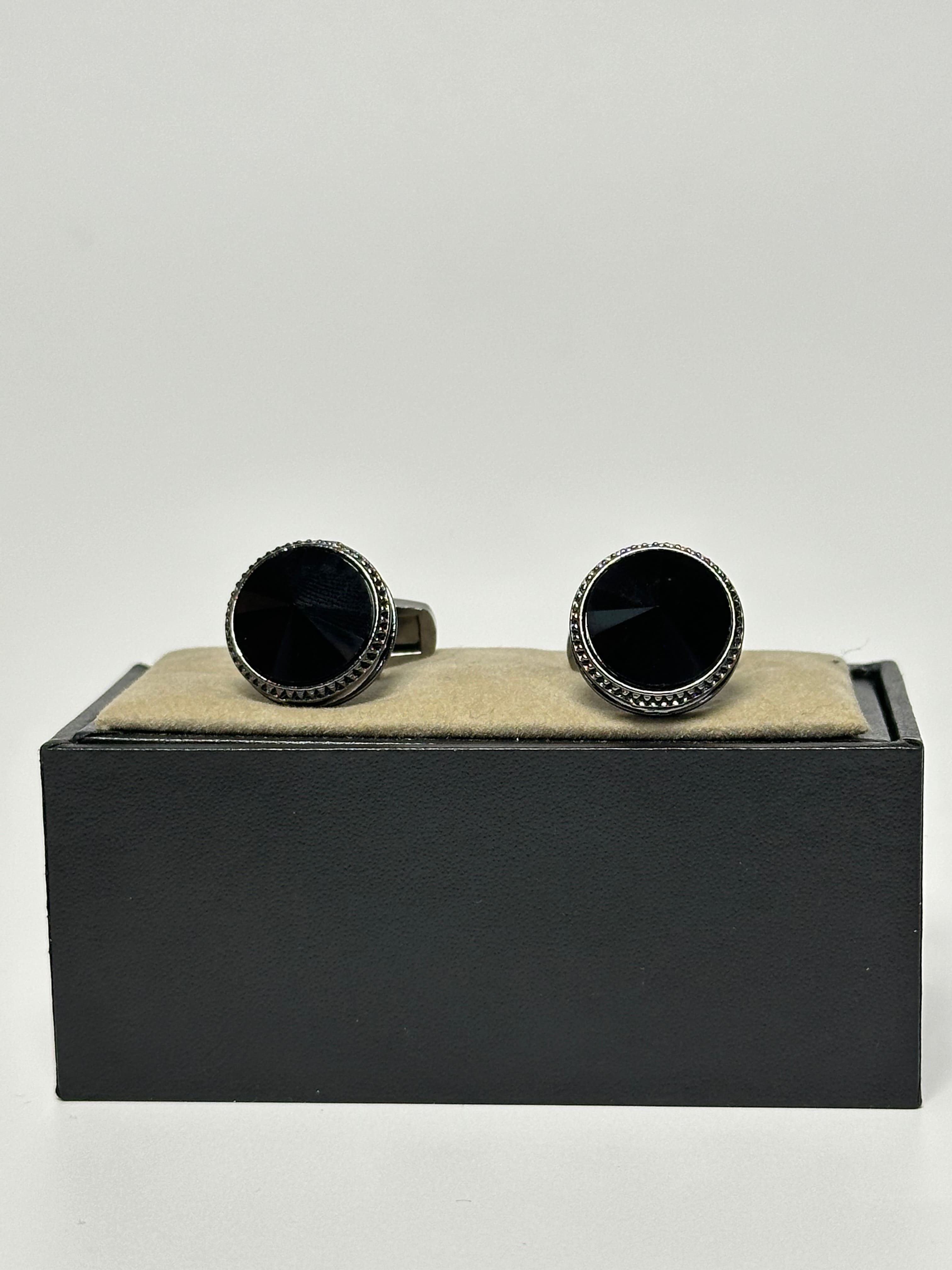 Boutons de manchettes qamis - Qatari Noir