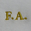 Initiales brodées