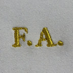 Initiales brodées