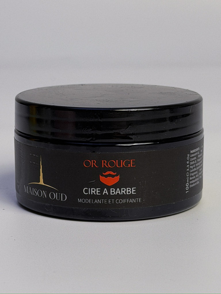 Kit soin barbe : Huile + Cire + Shampoing Barbe + Peigne + Trousse - Bois d'Or Rouge