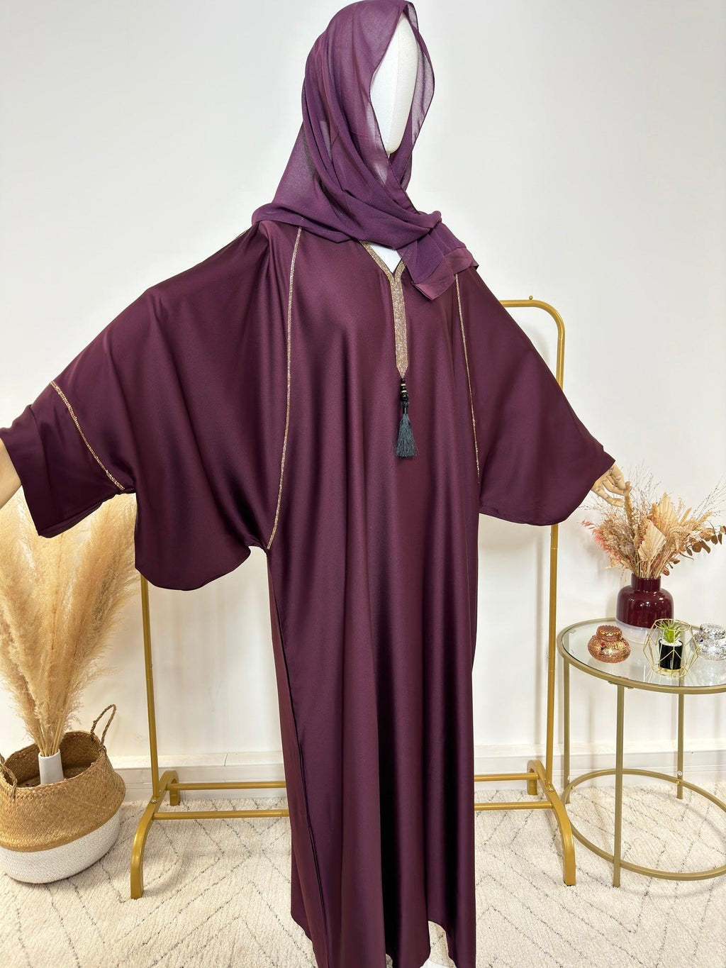 Ensemble Abaya Amira avec Hijab - Made in UAE - My Qamis Homme