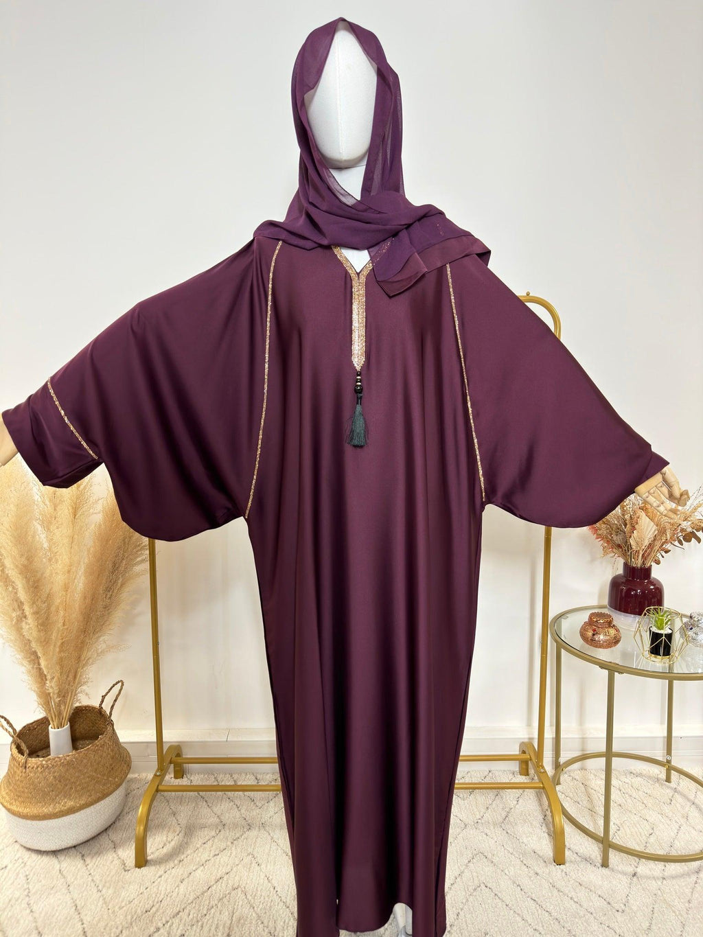 Ensemble Abaya Amira avec Hijab - Made in UAE - My Qamis Homme