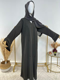 Ensemble Abaya Emarr avec Hijab - Gris foncé - Made in UAE - My Qamis Homme