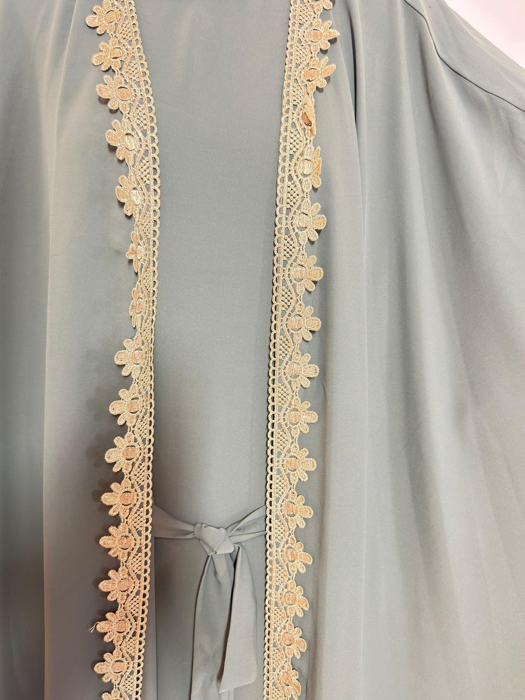 Ensemble Abaya Kimono 2 pièces - Naila - Vert Kaki - My Qamis Homme