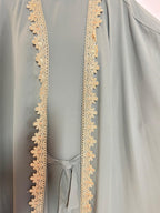 Ensemble Abaya Kimono 2 pièces - Naila - Vert Kaki - My Qamis Homme