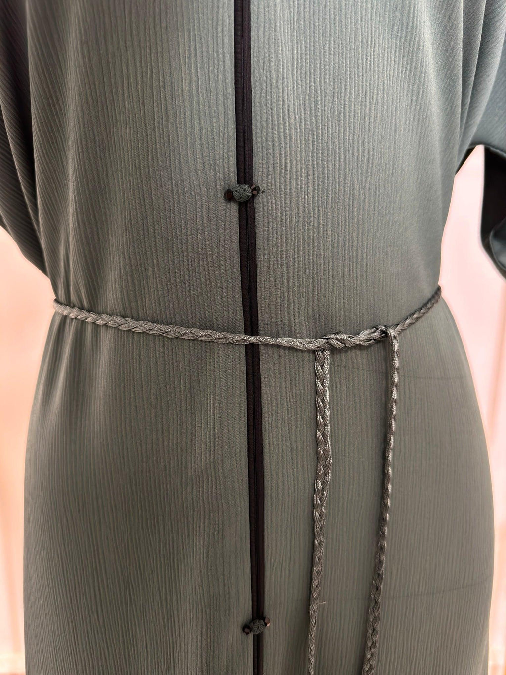Ensemble Abaya Samar avec Hijab - Vert D'eau - Made in UAE - My Qamis Homme