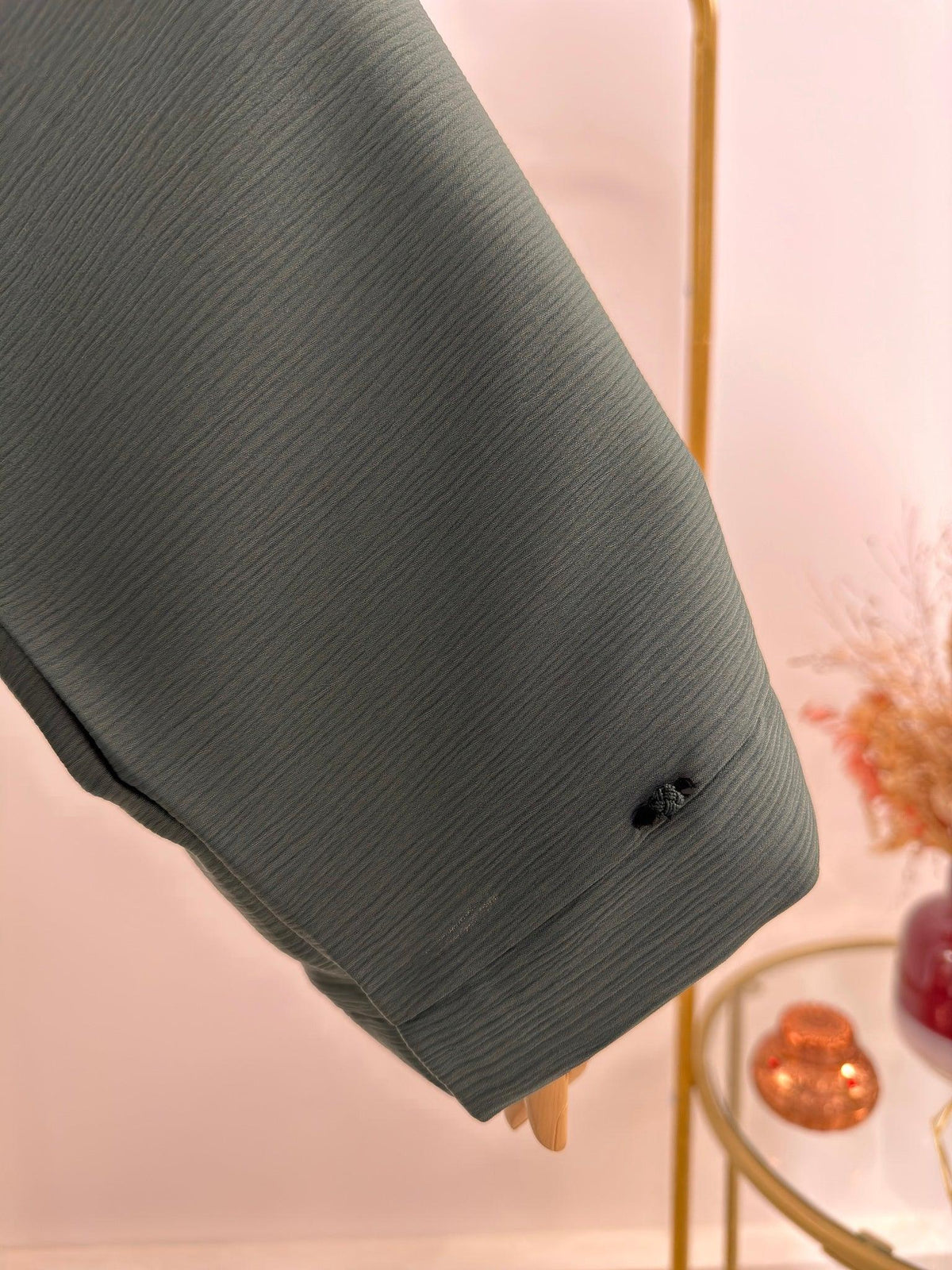 Ensemble Abaya Samar avec Hijab - Vert D'eau - Made in UAE - My Qamis Homme