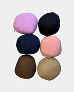 Pochette de rangement assortie de l'ensemble de prière jilbab compact MQH, coloris lilas, noir, bleu marine, rose, marron et camel