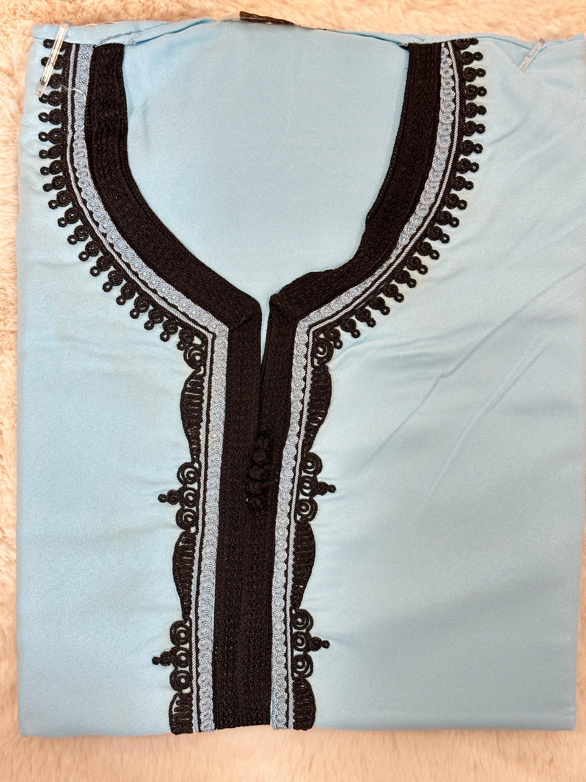 Gandoura Azur - Made In Maroc - My Qamis Homme