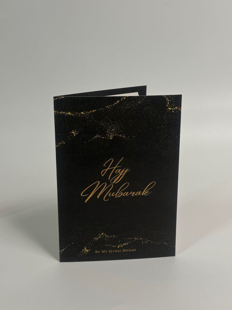 Hajj Mubarak card with your personalized message + envelope