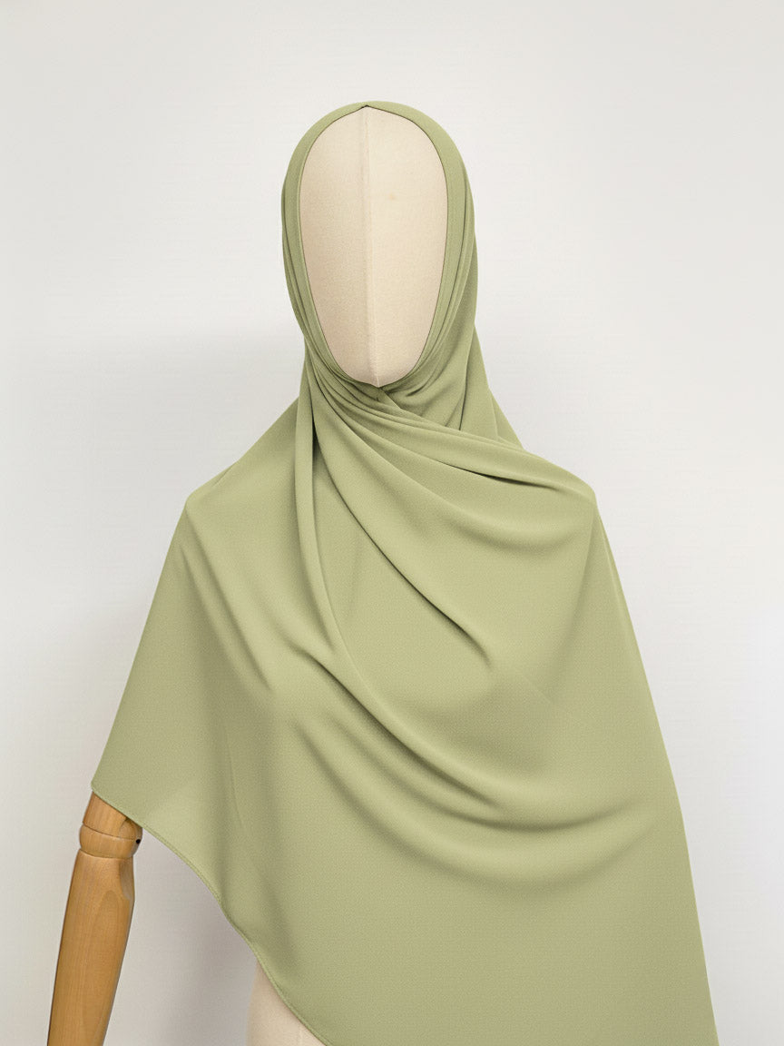 hijab avec aimant intégré kaki