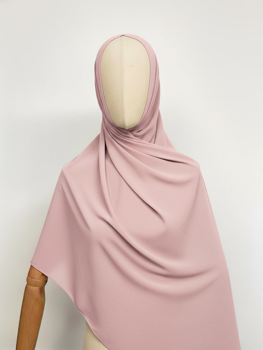 hijab avec aimant intégré rose