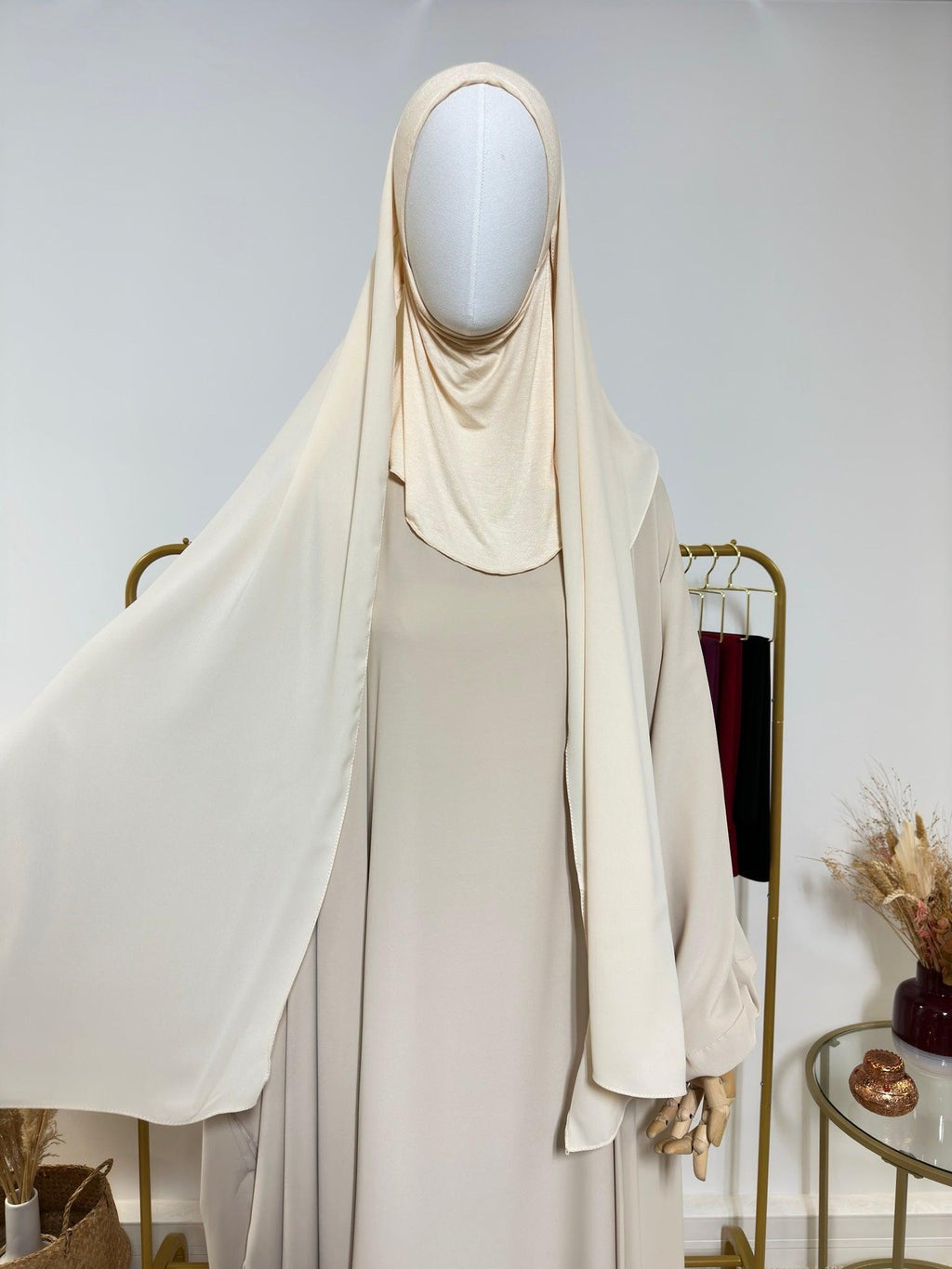 Hijab cagoule à enfiler - Blanc - My Qamis Homme