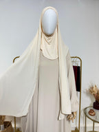 Hijab cagoule à enfiler - Blanc - My Qamis Homme