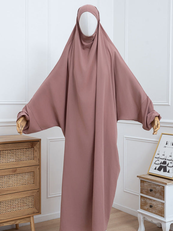 Einteiliger Jilbab – Rosabeige