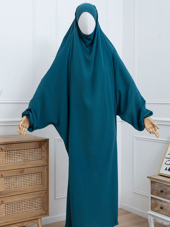 Einteiliger Jilbab - Entenblau