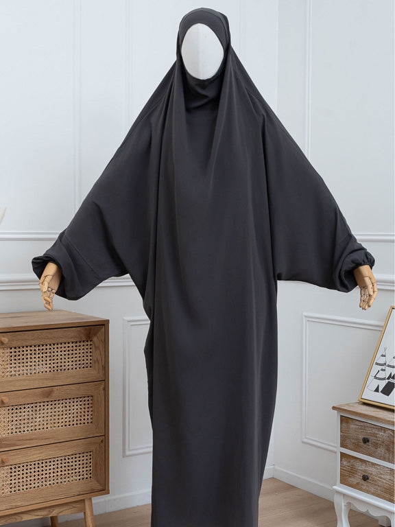 Einteiliger Jilbab – Dunkelgrau
