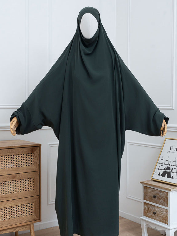 Einteiliger Jilbab – Khakigrün