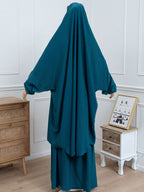 Jilbab 2 pièces - Bleu canard