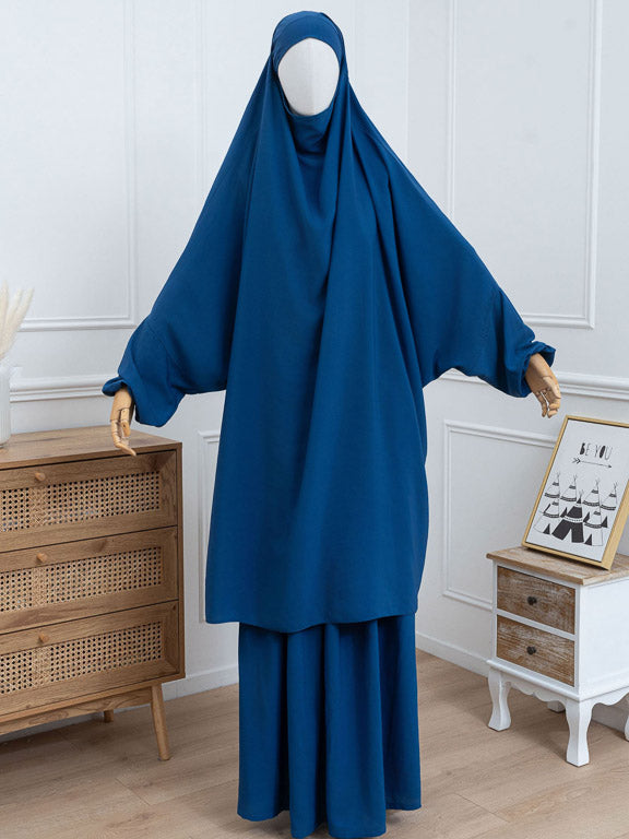 2-teiliger Jilbab - Königsblau
